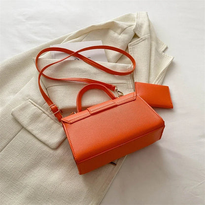 Structured Buckle Top-Handle Mini Bag