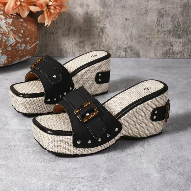 Square Platform Sandals