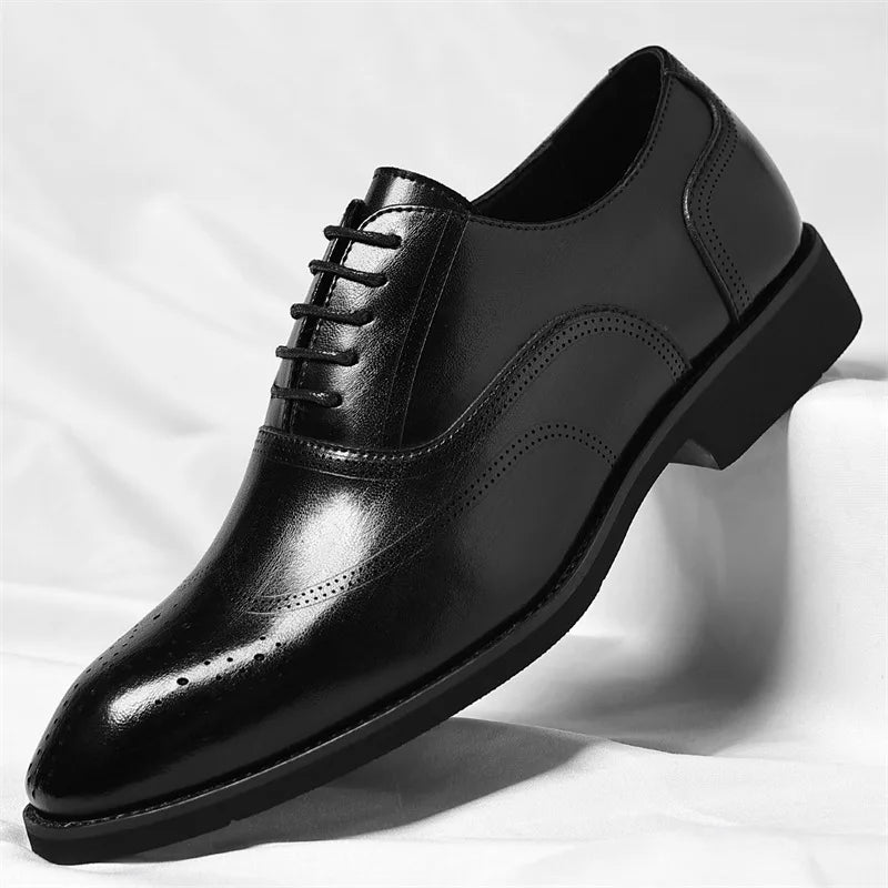 Elevate Dapper Leather Oxfords