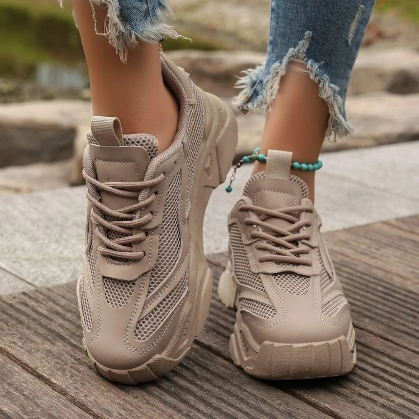 Breathable Chunky Sneakers for Women