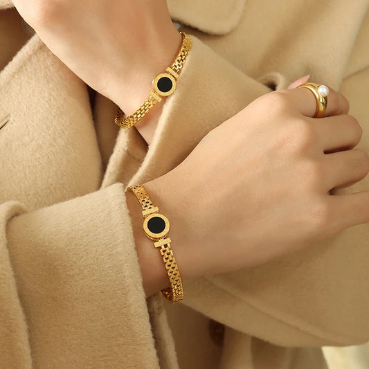Roman Numeral Statement Bracelet