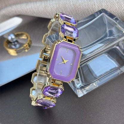 Elegant Women Rectangle Dial Watch