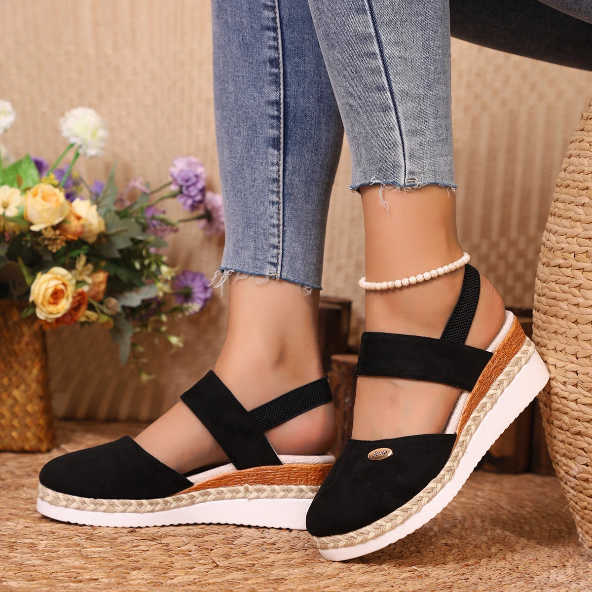 Casual Chic Gladiator Wedges
