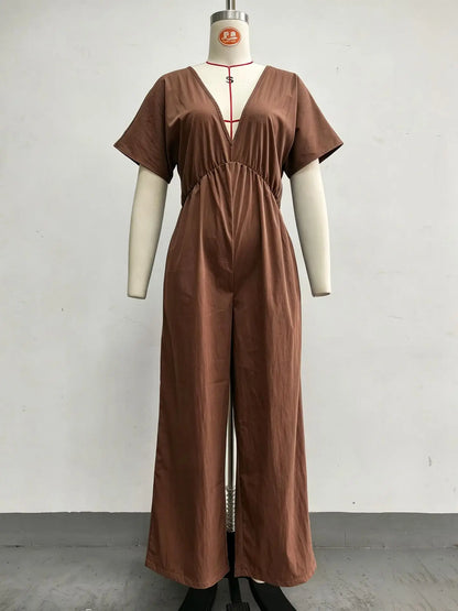 Marrakech Breeze V-Neck Harem Jumpsuit