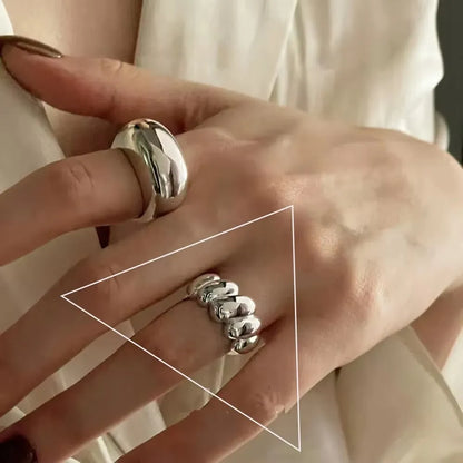 Bohemian Silver Adjustable Rings