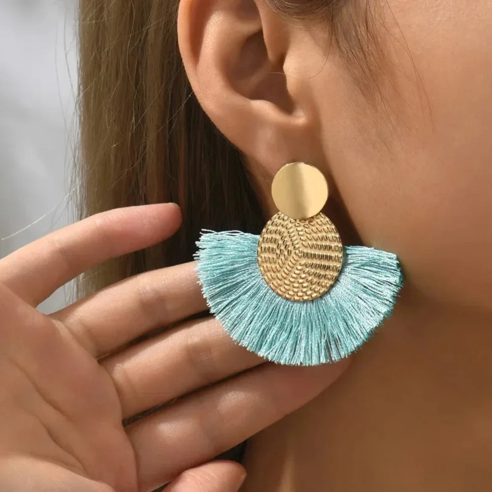 Bohemian Tassel Statement Earrings