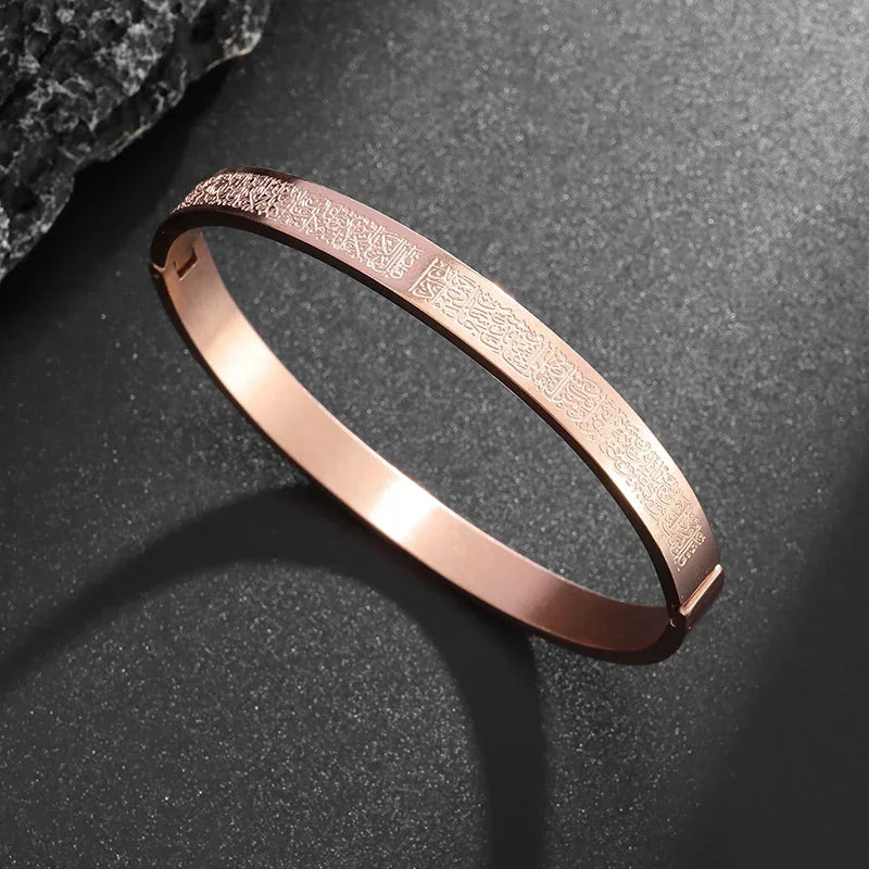 Polished Steel Open Cuff Bangle