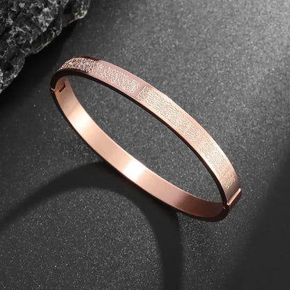 Polished Steel Open Cuff Bangle