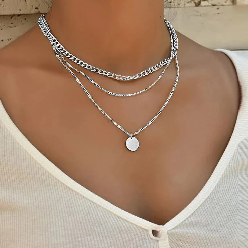 Zircon Charm Pendant Necklace