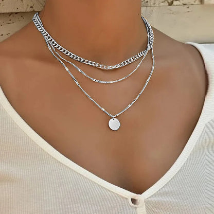 Zircon Charm Pendant Necklace
