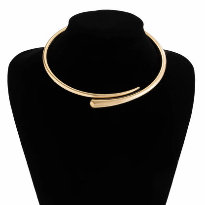Steampunk Irregular Clavicle Torques Necklace