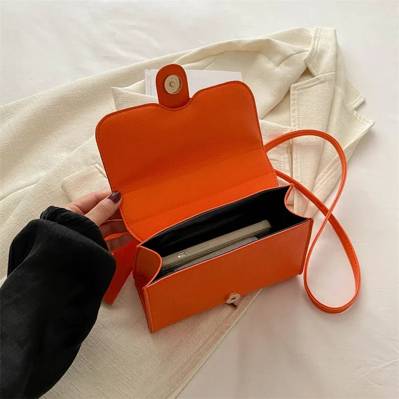 Structured Buckle Top-Handle Mini Bag