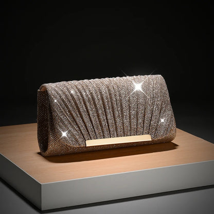 Luxury Shimmer Envelope Clutch