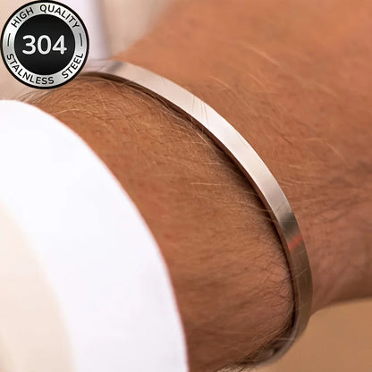 Men's Minimalist Stainless Steel Cuff