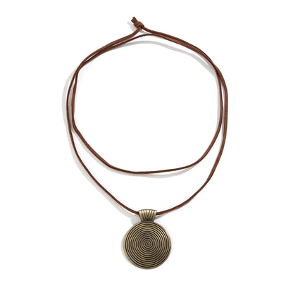 Genuine Leather Statement Necklace