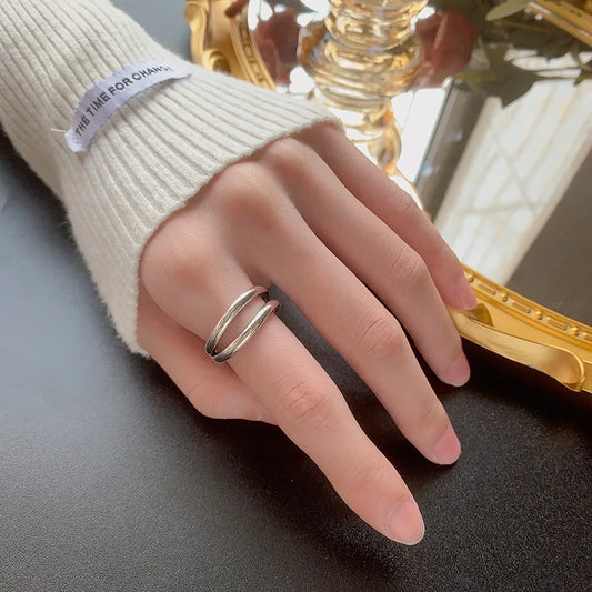 Bohemian Silver Adjustable Rings