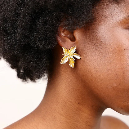 Golden Statement Earrings Collection