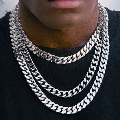 Men’s Heavy Stainless Steel Cuban Link Chain