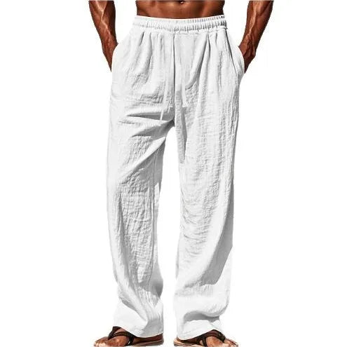 Men's Linen Casual Drawstring Pants