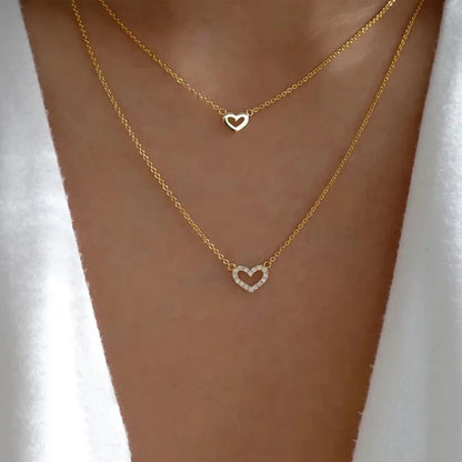Zircon Charm Pendant Necklace