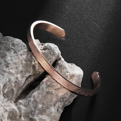 Polished Steel Open Cuff Bangle