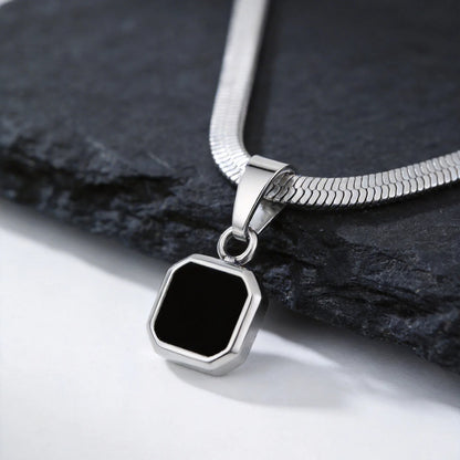 Stonecraft Herringbone Pendant Necklace