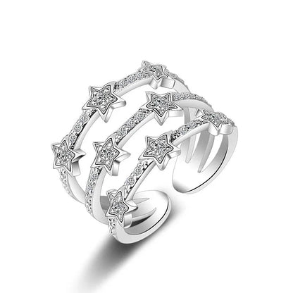 Exquisite Adjustable Sterling Silver Ring