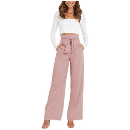 High Waist Belted Pants