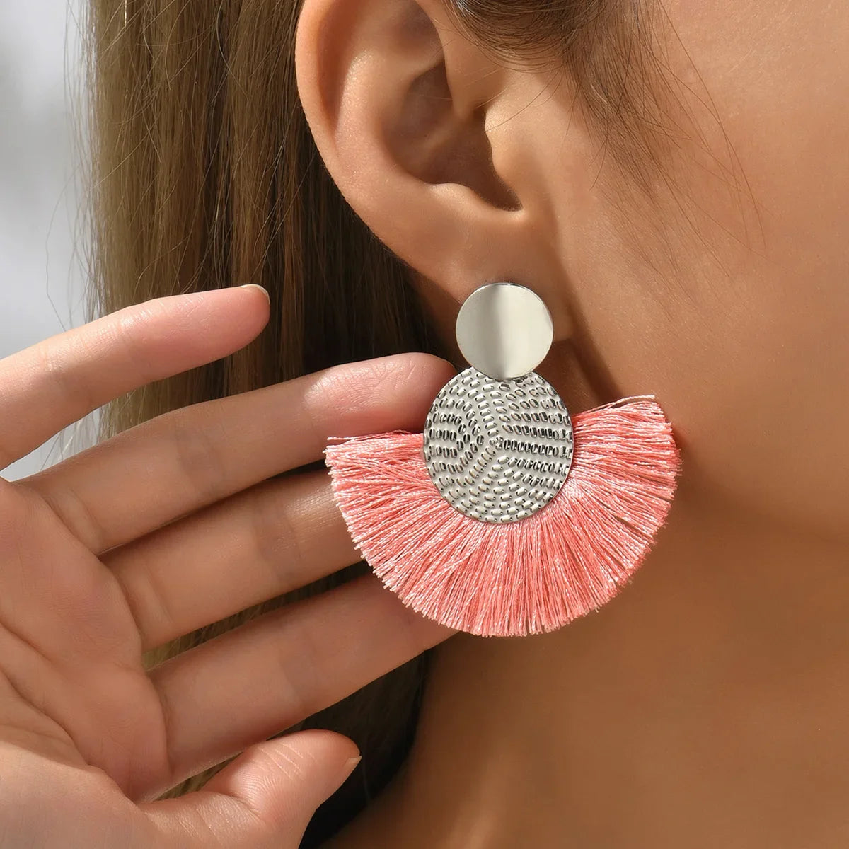 Bohemian Tassel Statement Earrings
