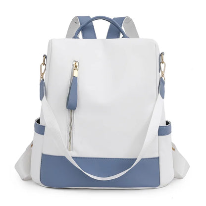 Women's Anti-Theft Leather Backpack