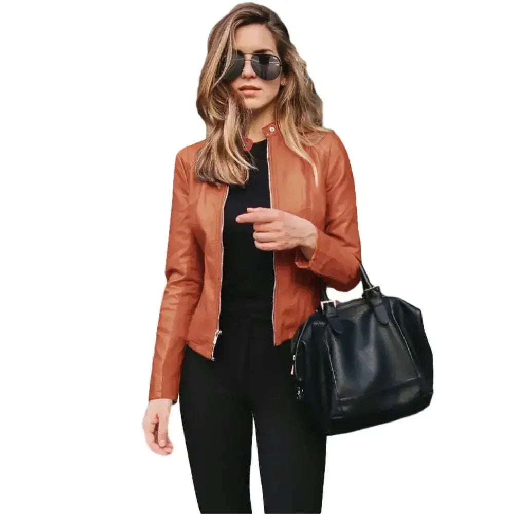 Fashionable Women's Biker Jacket