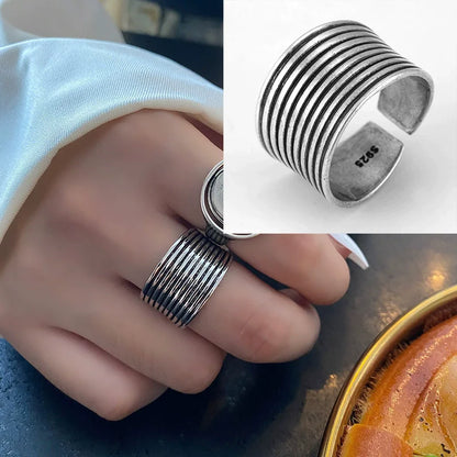 Bohemian Silver Adjustable Rings