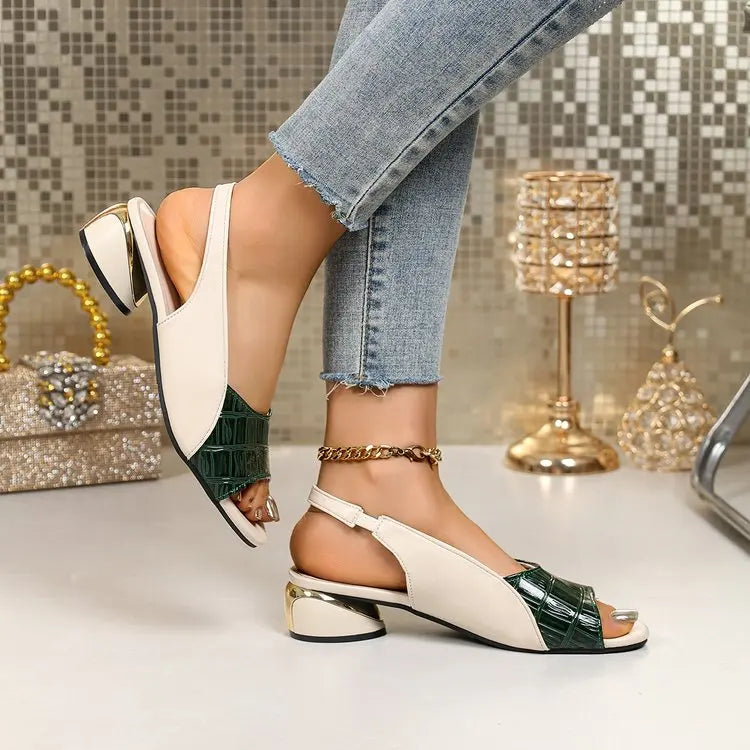 Elegant Mid-Heel Sandals