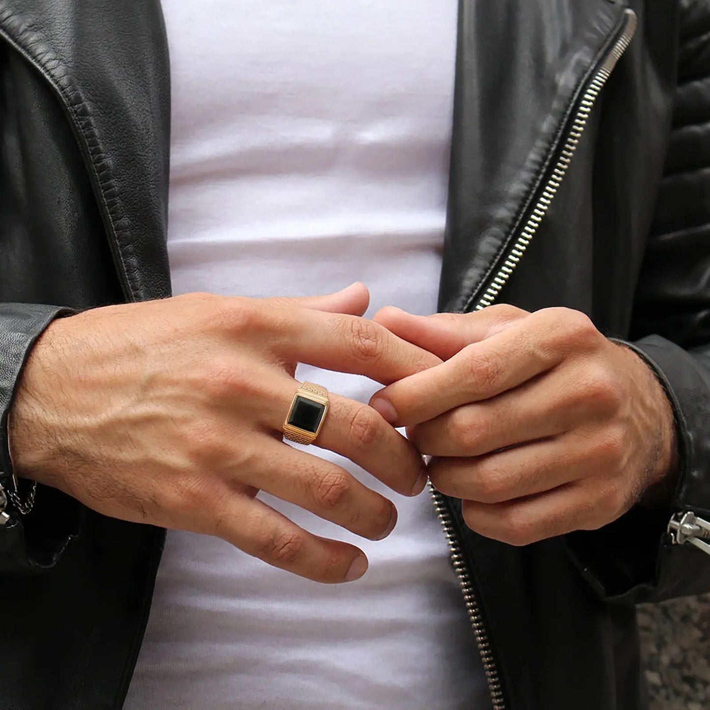 Men's Metal Style Statement Ring