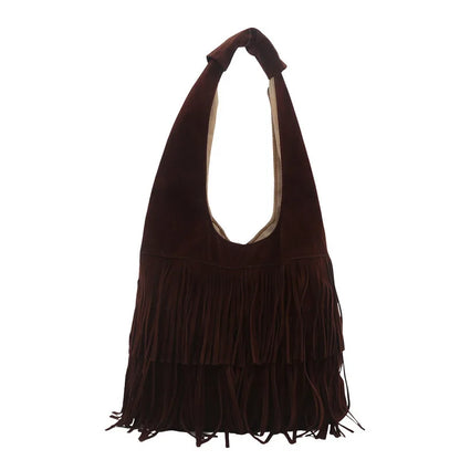 The Muse Soft Fringe Hobo Bag