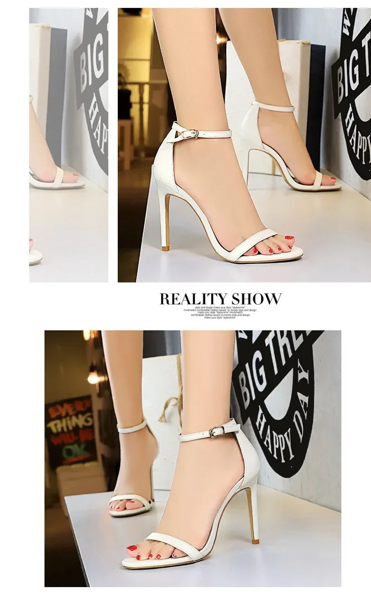 Elegant Ankle Strap Heels