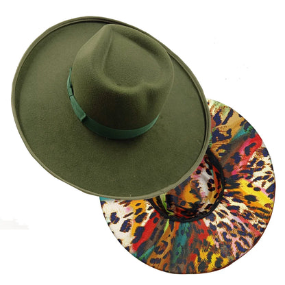 Unisex Wide Brim Fedora Hats