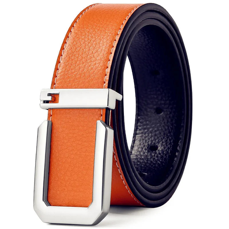 Sleek Automatic Leather Belt