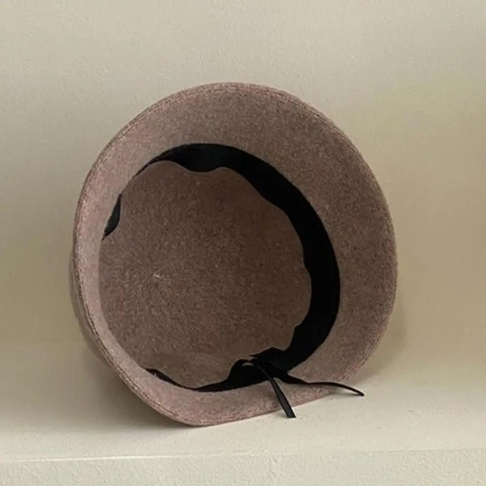 Chic Wool Buckle Cap