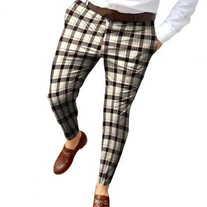 Men's Smart Casual Plaid Pants