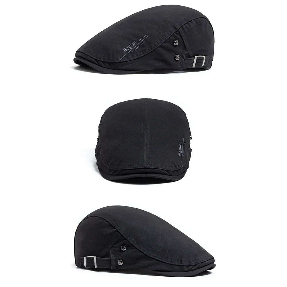 Heritage Cotton Adjustable Newsboy Beret