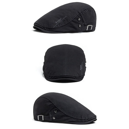 Heritage Cotton Adjustable Newsboy Beret