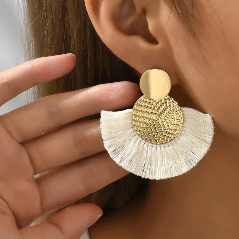 Bohemian Tassel Statement Earrings