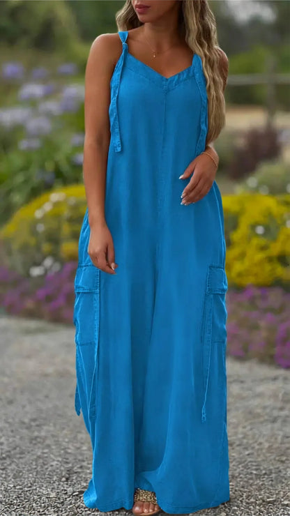 Boho Casual Wide Leg Jumpsuit