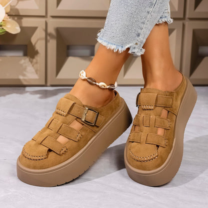 Woven Trail Platform Fisherman Sandals