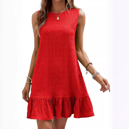 Textured Mini Shift Dress