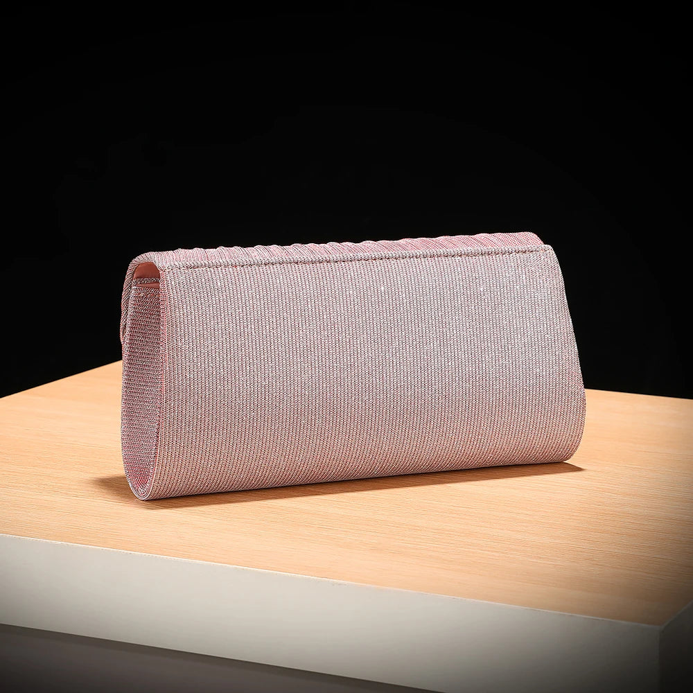 Luxury Shimmer Envelope Clutch