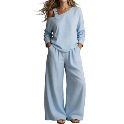 Drape & Drift Off-Shoulder Two Piece Set