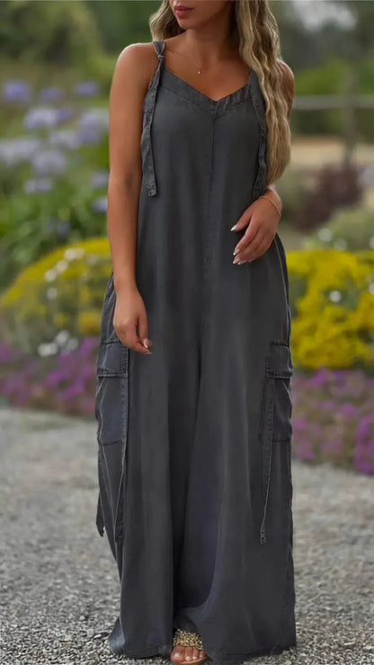Boho Casual Wide Leg Jumpsuit
