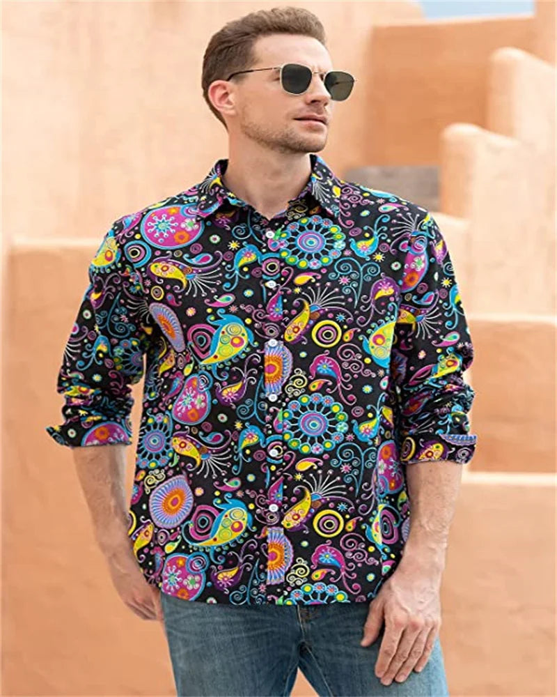 Floral Vintage Dress Shirt